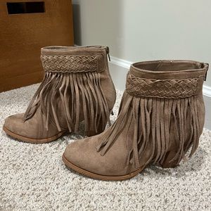 Brown Booties, size 9